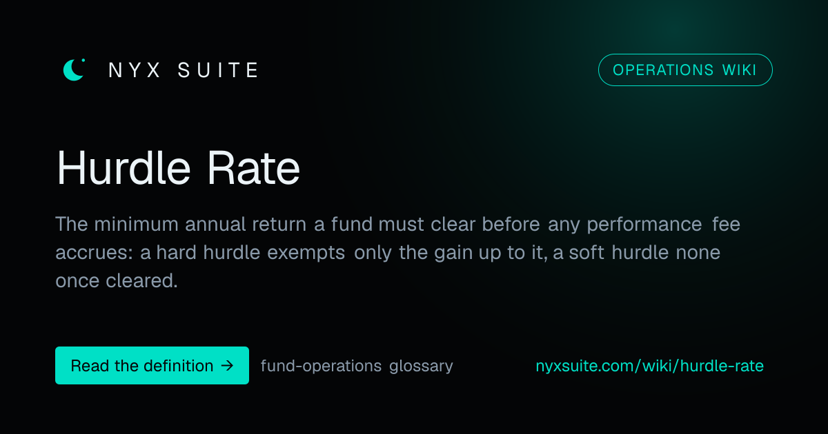 Hurdle Rate: Hard vs. Soft & Example | NYX Suite